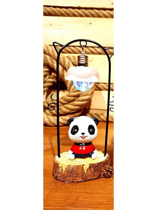 Huramarketing Sevimli Panda Masa Lambası Dekoratif Hediyelik