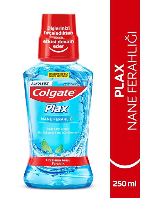 Colgate Plax Nane Ferahlığı Plağa Karşı Alkolsüz Ağız Bakım Suyu 250 ml
