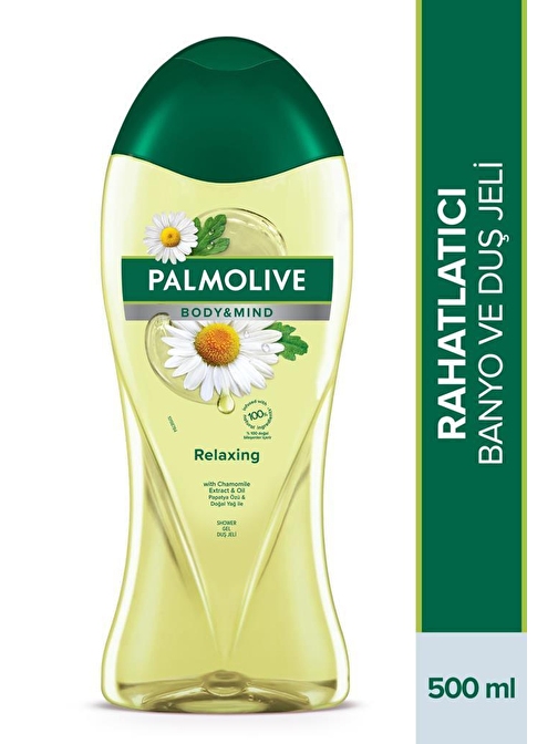 Palmolive  Body & Mind Papatya Özü Ve Doğal Yağ Ile Banyo Ve Duş Jeli 500 ml