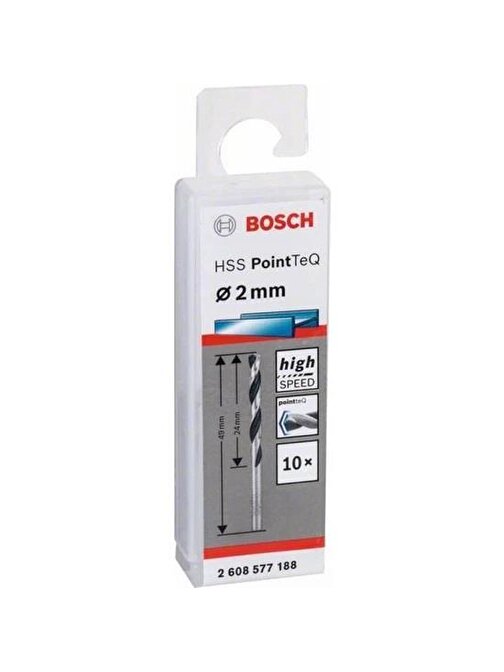 Bosch Hss Pointteq Metal Matkap Ucu 2.0  Mm 10'Lu