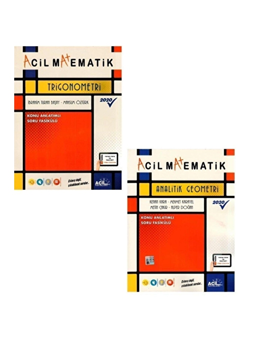 Acil Yayınları Acil Yayınları Acil Matematik Trigonometri + Analitik Geometri Fasikül Seti 2 Kitap