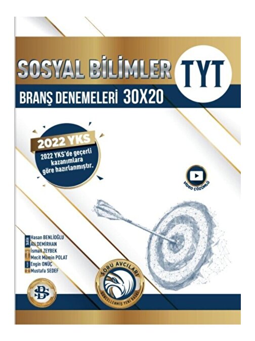 Tyt Sosyal Bilimler 30 X 20 Branş Denemeleri