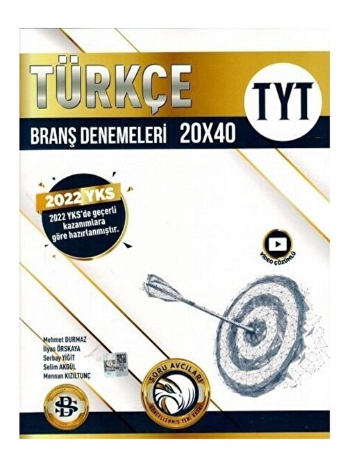 Bilgi Sarmal Yayınları TYT Türkçe 20 X 40 Branş Denemeleri