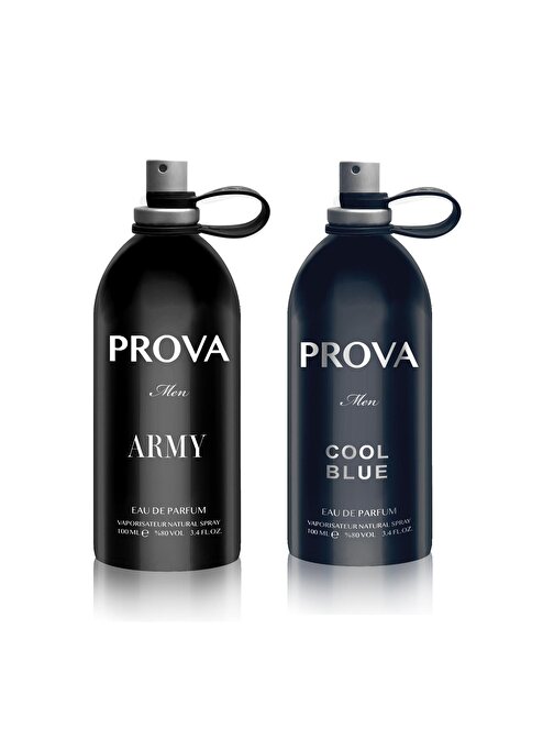 Prova Army 100 ml ve Cool Blue 120 ml EDP Erkek Parfüm Setleri
