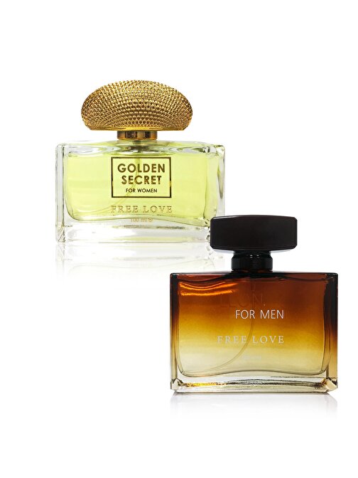 Free Love Golden Secret ve Leon EDP Parfüm Setleri 2 x 100 ml