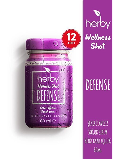 Herby Defense Shot Bağışıklık Bitki Bazlı İçecek X12