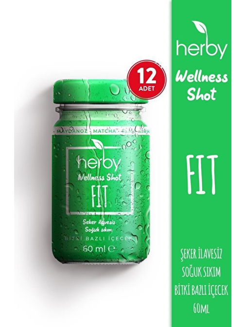 Herby Fit Shot Detoks Bitki Bazlı İçecek X12