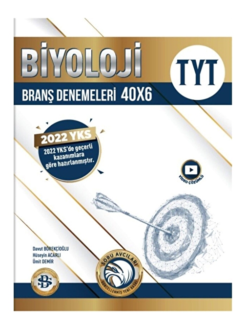 Bilgi Sarmal Yayınları Bilgi Sarmal Yayınları TYT Biyoloji 40 X 6 Branş Denemeleri