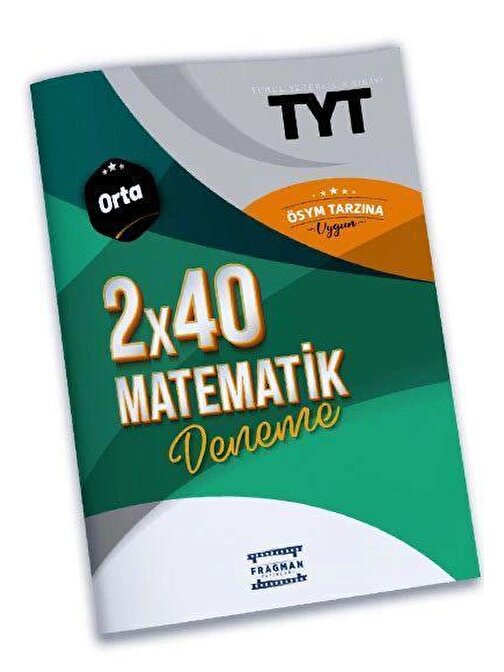 Fragman Yayınları TYT 2x40 Yeni Nesil Matematik Deneme Orta Fragman Yayınları