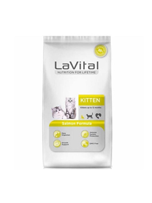 Lavital Kitten Somonlu Yavru Kedi Maması 1,5+0,5 Kg 2 Kg