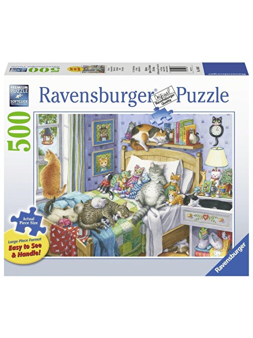 Ravensburger 500 Parça Puzzle Uyuyan Kediler 149667