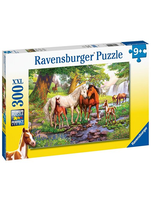 Ravensburger 129041 Nehirde Atlar Çocuk Puzzle 300 Parça 9+ Yaş