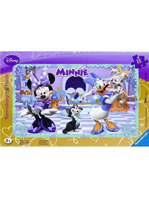 Ravensburger 15 Parça Küçük Çerçeveli Puzzle Wd Minnie Mouse 060498