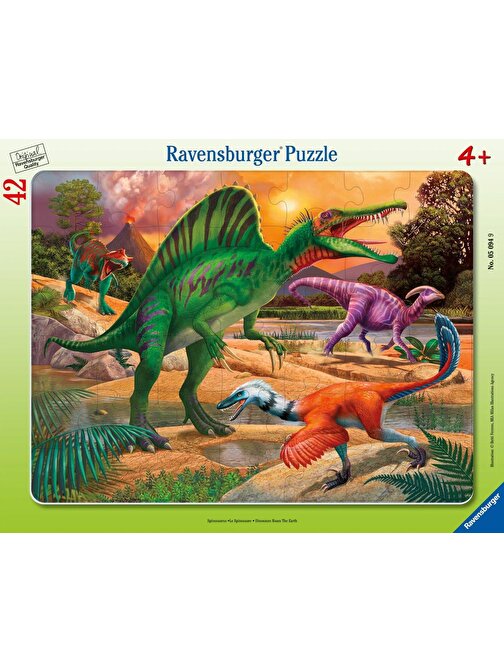 Ravensburger 42 Parça Büyük Çerçeveli Puzzle Spinosaurus 050949