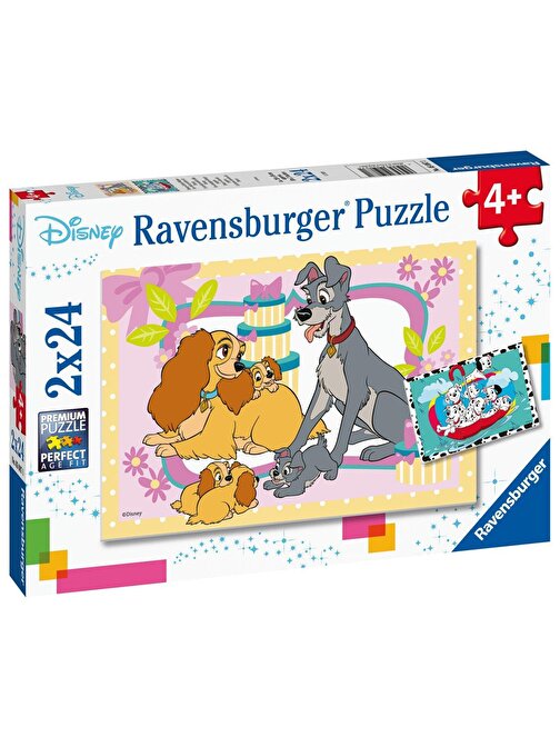 Ravensburger 2X24 Parça Puzzle Walt Disney Favori Hayvanlar 050871