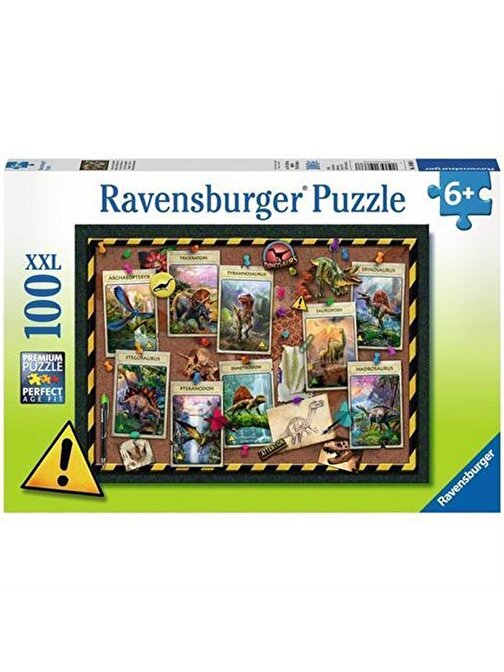 Ravensburger 100 Parça Puzzle Dinosaurs 108688