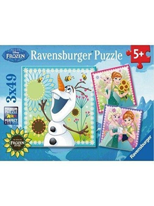 Ravensburger 092451 Walt Disney Frozen Çocuk Puzzle 3x49 Parça 5+ Yaş