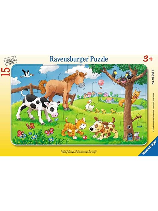 Ravensburger 15 Parça Puzzle Cuddly Friends 060665