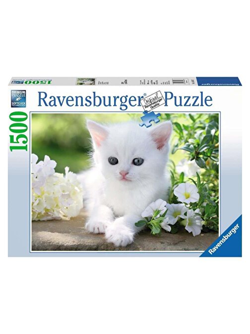 Ravensburger 1500 Parça Puzzle Beyaz Kedi 162437
