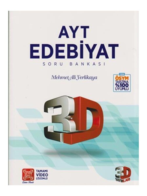 3D Yayınları 3D AYT EDEBİYAT SORU BANKASI / ÇÖZÜM*