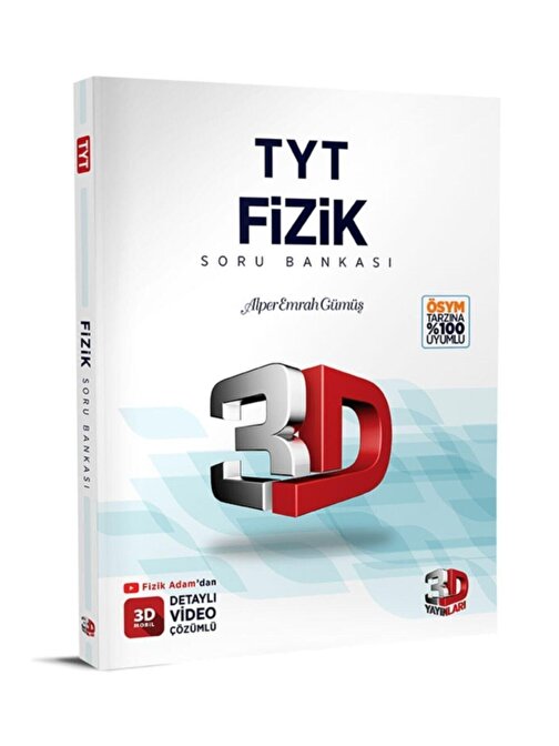 3D Yayınları 3D TYT FİZİK SORU BANKASI - ÇÖZÜM YAYINLARI