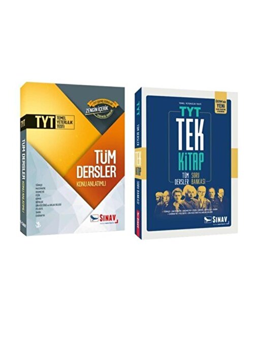 Sınav Yayınları TYT Tüm Dersler Konu Anlatımı ve Soru Bankası Tek Kitap