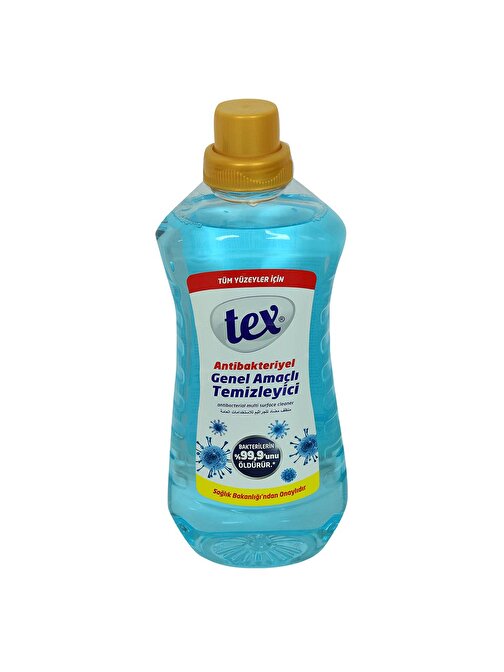 Tex Antibakteriyel Genel Amaçlı Temizleyici Tüm Yüzeyler İçin Mavi 1.5 lt