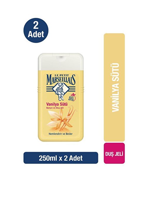 Le Petit Marseillais Vanilya Sütü Duş Jeli 250 ml  x 2 Adet