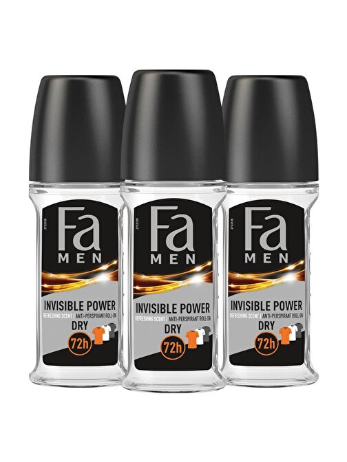 Fa Men Invisible Roll-On x 3 Adet