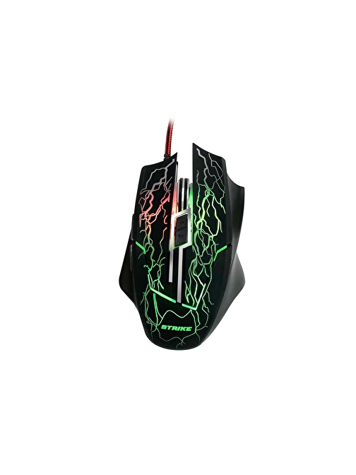 MF Product Strike 0590 RGB Kablolu 3D Siyah Optik Led Gaming Mouse