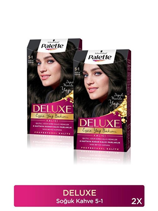 Palette Deluxe Saç Boyası 5.1 Soğuk Kahve X 2 Adet