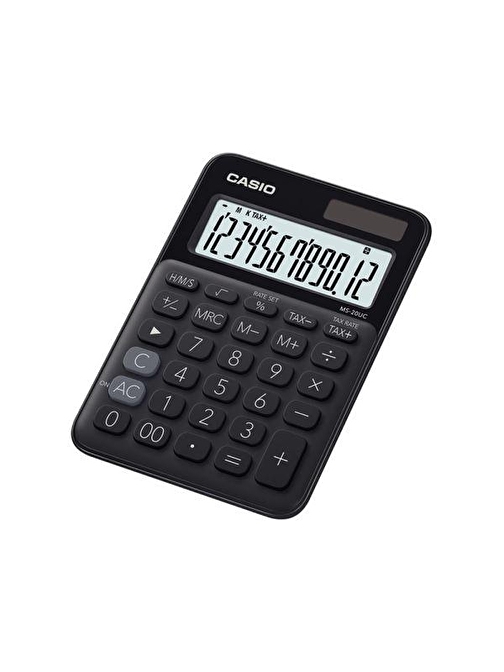 Casio MS-20UC-BK 12 Haneli Orta Boy Masaüstü Hesap Makinesi Siyah