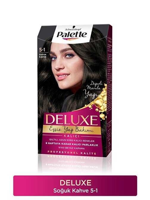 Palette Deluxe Saç Boyası 5-1 Soğuk Kahve