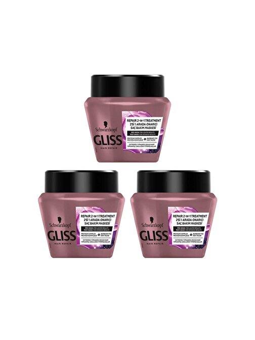 Gliss Serum Deep Repair Canlılığını Yitirmiş Saçlar İçin Onarıcı Saç Maskesi 300X3ml
