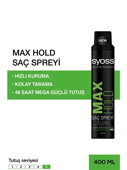 Syoss Maksimum Tutuş Sprey 400 ml