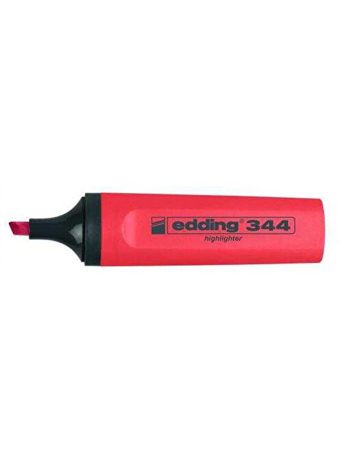 Eddıng Fosforlu Kalem E-344 Kırmızı-Nar Çiçeği