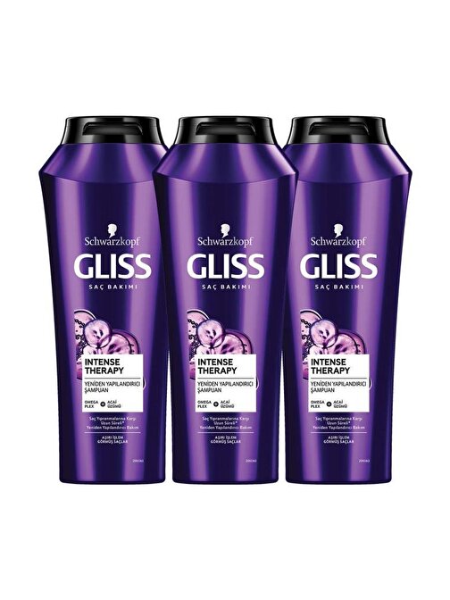 Gliss İntense Theraphy Şampuan 3 x 500 ml