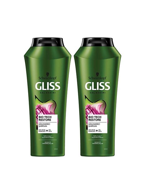 Gliss Bıo-Tech Güçlendirici Şampuan 500 ml x 2 Adet