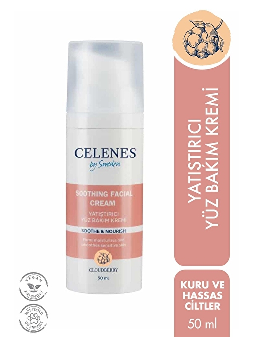 Celenes Soothıng Facıal Cream Yatıştırıcı Yüz Bakım Kremi 50 ml