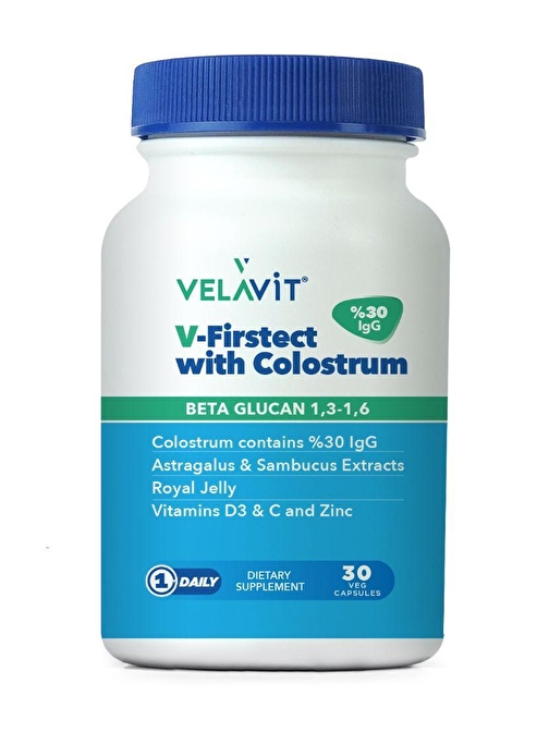 Velavit V-Firstect With Colostrum 30 Kapsül