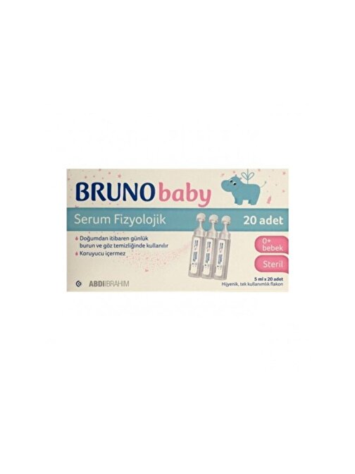 Bruno Baby Serum Fizyolojik 5*20 Adet 0039