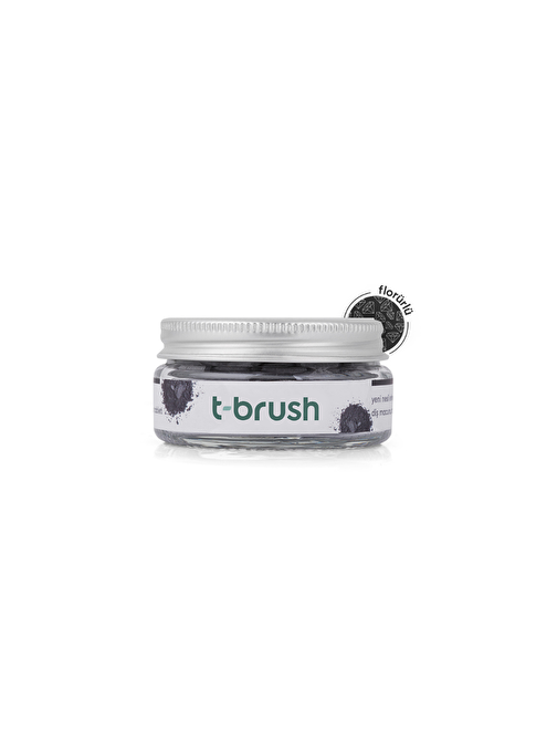 T-Brush Activated Charcoal Aromalı Florürlü Diş Macunu Tableti