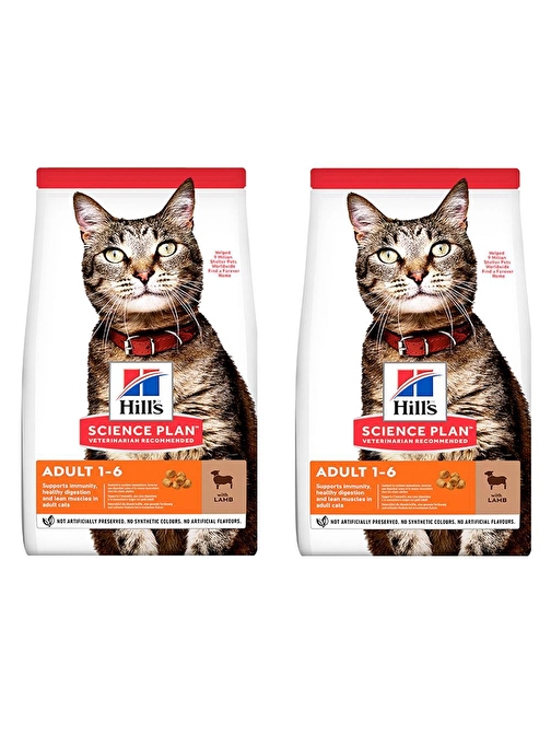 Hills Science Plan Kuzu Etli Kedi Maması 1,5 Kg 2 Adet