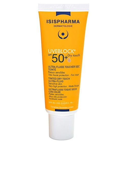 Isıspharma Uveblock Spf50+ Tinted Dry Touch Ultra-Fluid-Medium 40 ml