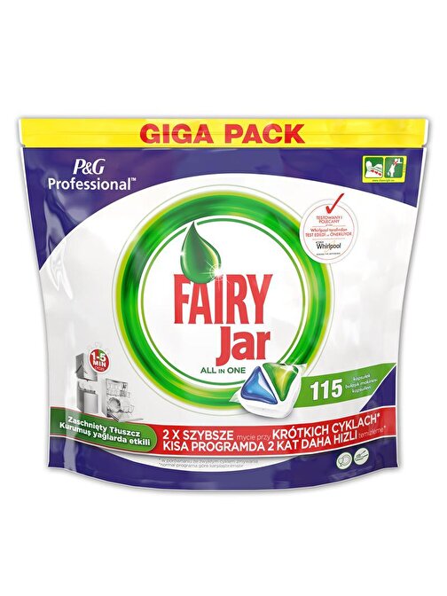 Fairy Jar Hepsi Bir Arada Bulaşık Makinesi Tableti 115'li Paket