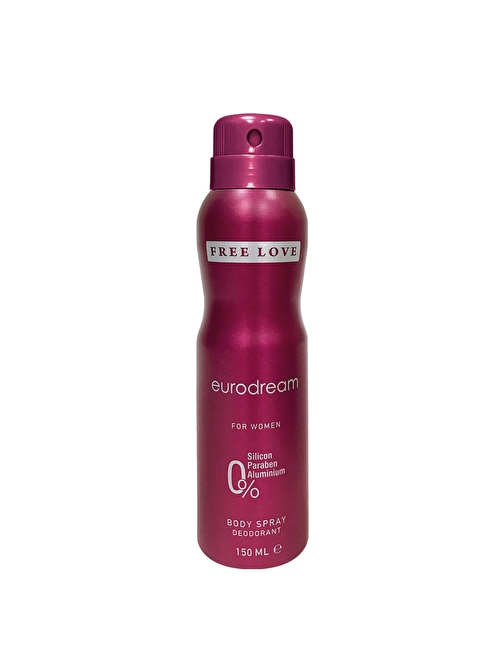 Free Love Eurodream Kadın Sprey Deodorant 150 Ml