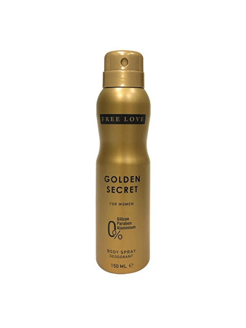 Free Love Golden Secret Kadın Sprey Deodorant 150 Ml