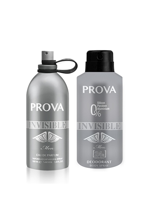 Prova Invisible EDP Erkek Parfüm 120 ml ve Deodorant 150 ml 2'li Parfüm Setleri