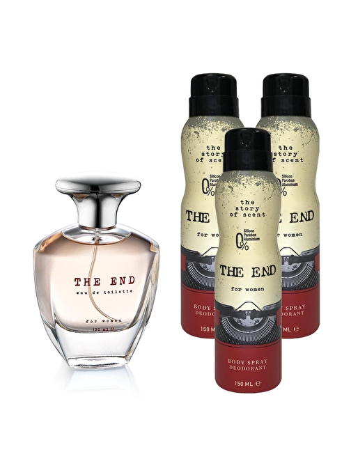 The End EDT Kadın Parfüm 100 ml ve Deodorant 150 ml Parfüm Setleri x 3 Adet