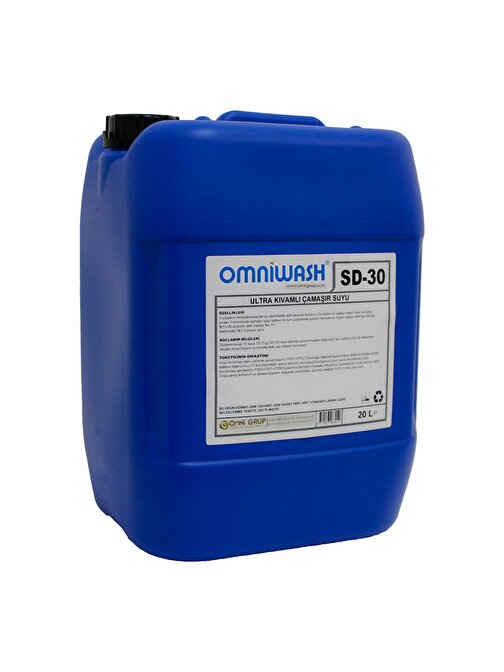 Omniwash Sd-30 Ultra Kıvamlı Çamaşır Suyu 20 lt